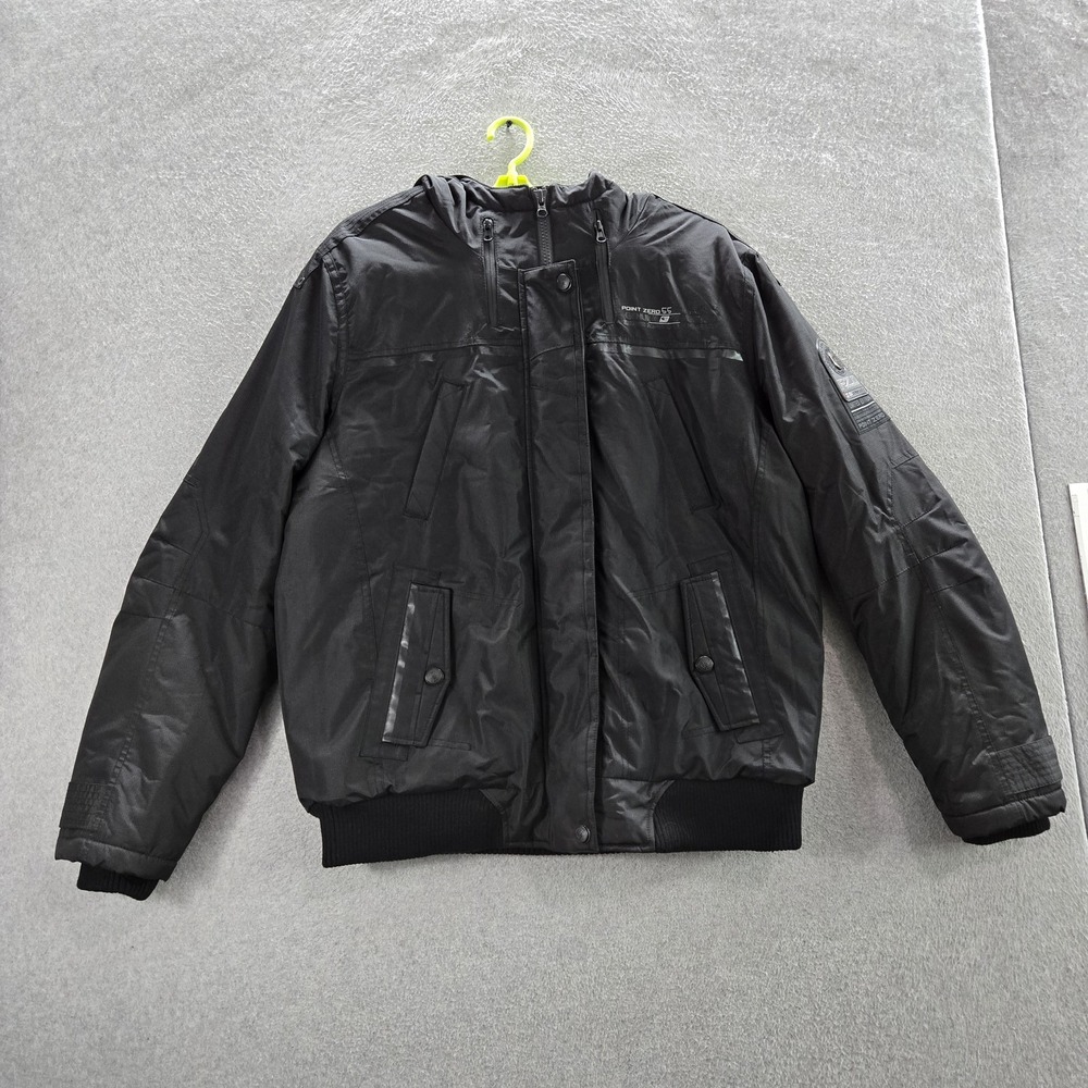 Point Zero Men‎ Jacket XL Black PZD 55 Series Faux Fur Hooded